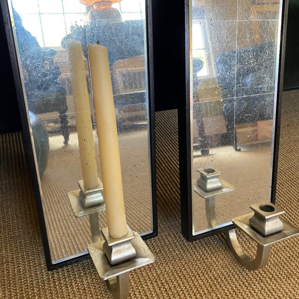 Mitchell Gold and Bob Williams Mirrored Sconces